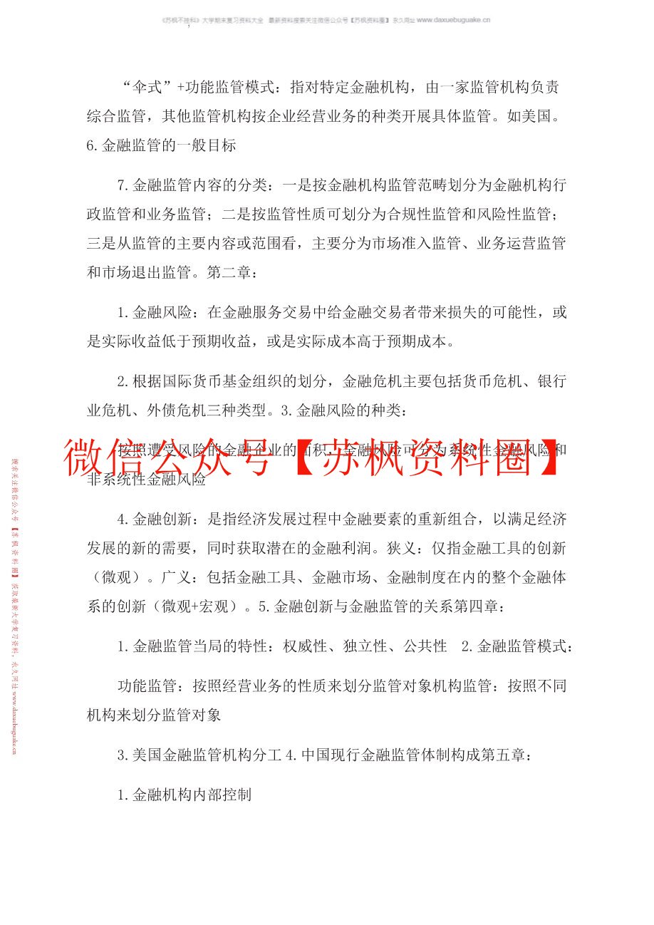 金融监管学